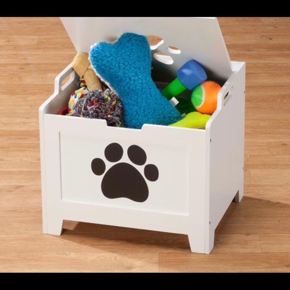 Big box of used dog Toys